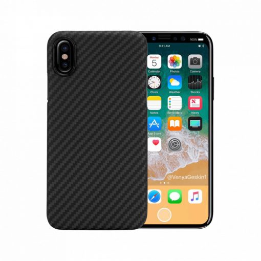 Apple iPhone X Pitaka MagEZ Aramid Twill tok (KI8001X), Fekete/Szürke