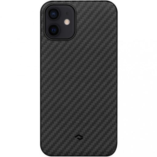 Apple iPhone 12 Pitaka MagEZ Aramid Twill tok (KI1201M), Fekete/Szürke